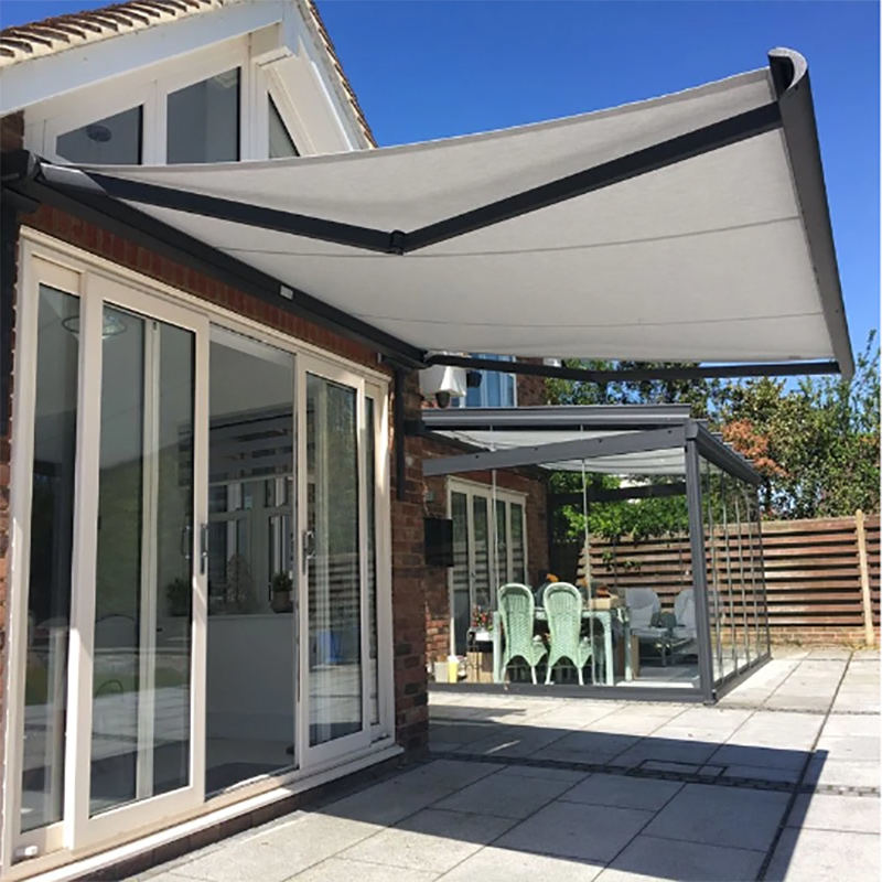 Balkoni Luaran Awning PVC Tarpaulin