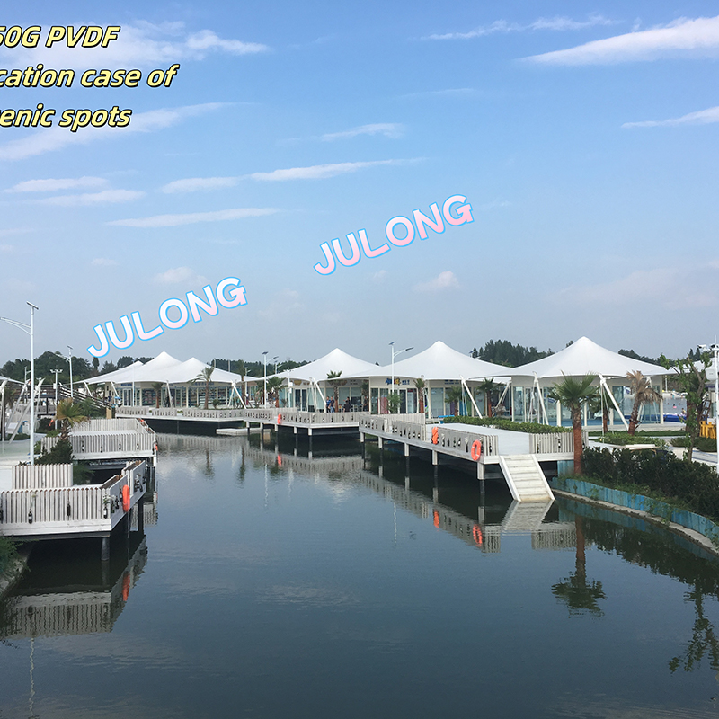 950G PVDF dan bahan membran bangunan akrilik