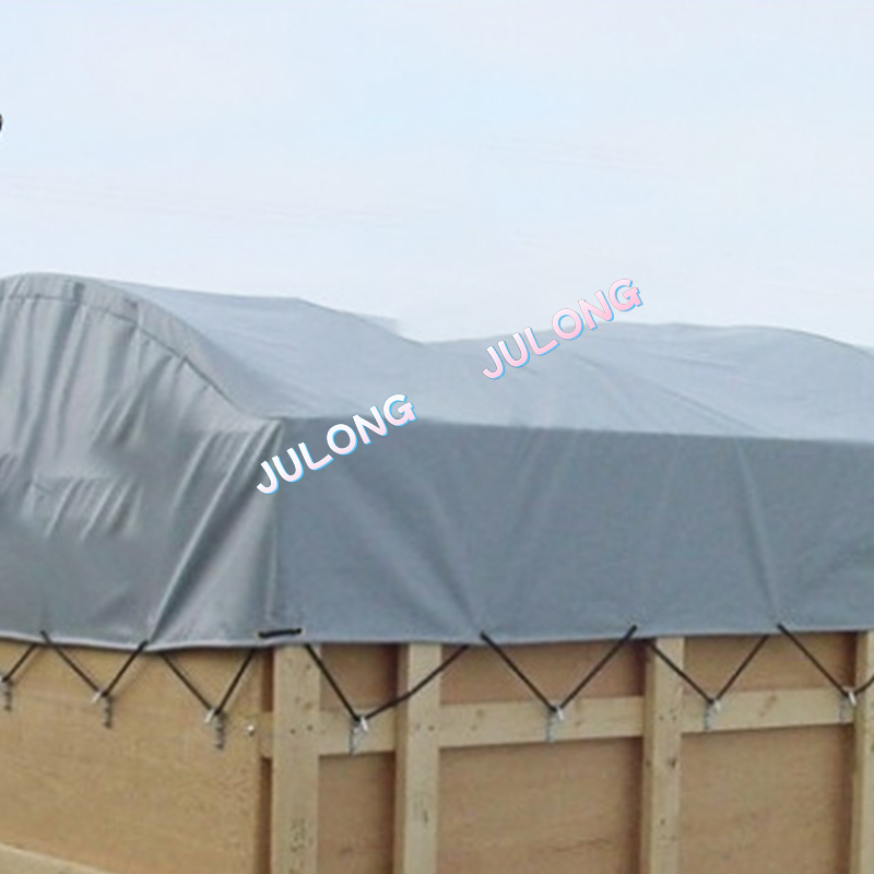 Tarp poliester untuk penutup kargo treler