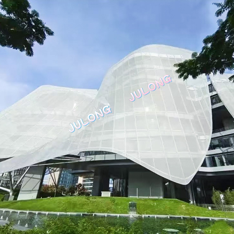 400g kain mesh pvc untuk hiasan dinding luaran bangunan